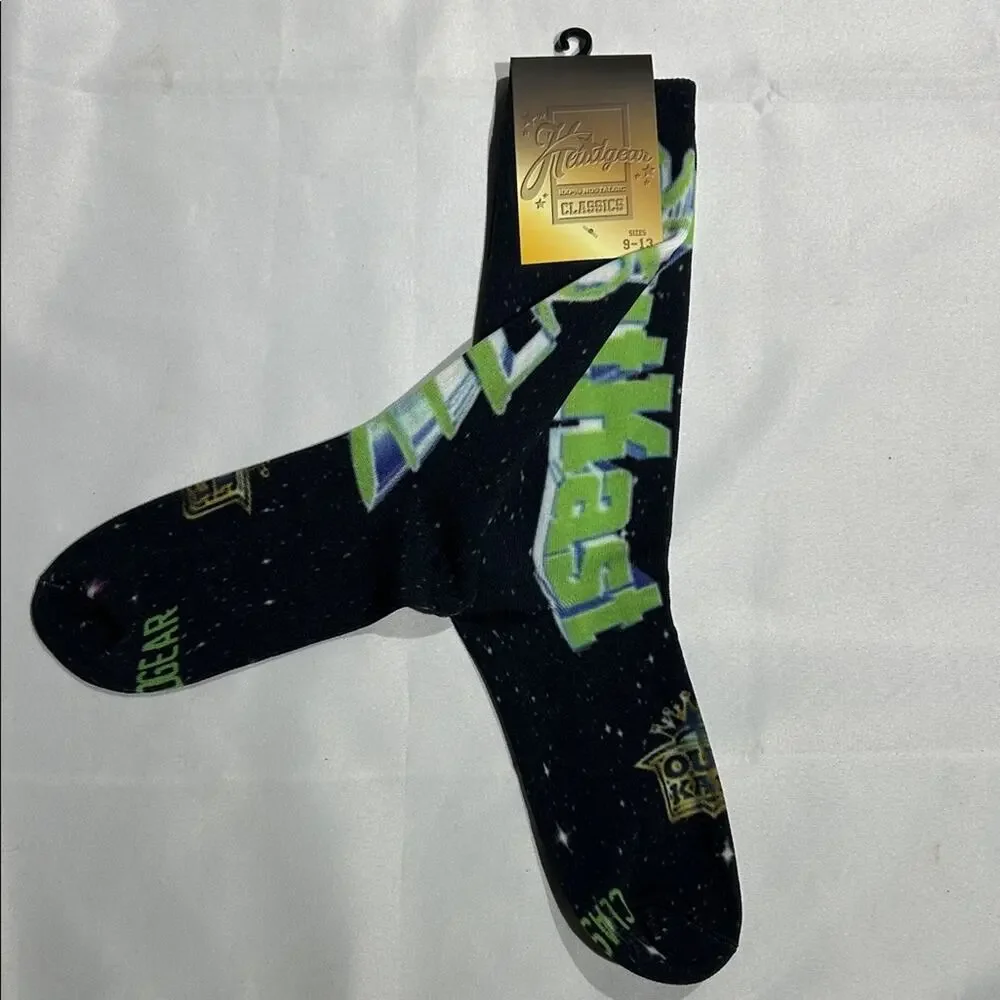 OutKast Black and Green Casual Socks - Picture 1 of 5